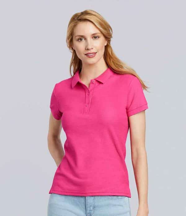 Gildan Ladies Premium Cotton Double Pique Polo Shirt GD73