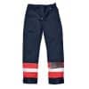 Portwest Bizflame Plus Flame Resistant Anti-Static Trousers FR56 Navy Red