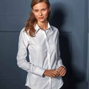 Premier Ladies Signature Long Sleeve Oxford Shirt PR334