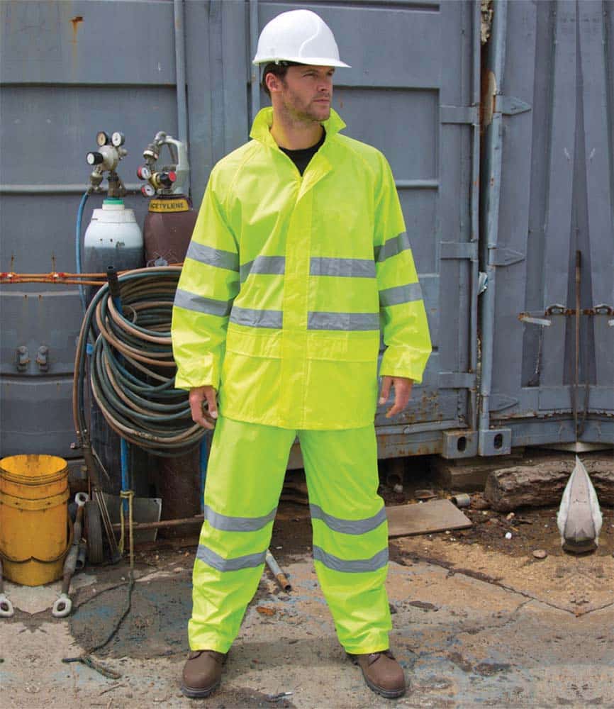 HI VIS Bib & Brace GO/RT Rail Coverall Work Safety Trousers Dungarees Size  RT43 